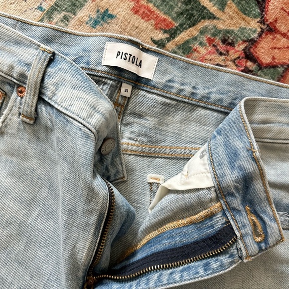 Pistola Faded Blue Denim Shorts 90’s Skater shorts - Picture 3 of 4